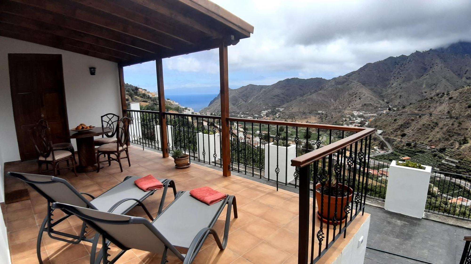 Casa La Sabina Roja 1 - Casa Con Impresionantes Vistas Sobre Hermigua Y El Mar Exteriör bild
